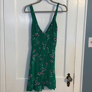 Free people green dress size XS NWT